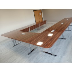 U Meeting Table, Adjustable Front