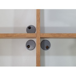 Apple for six person Multiple Workstation Desk - Petra Light Gray 