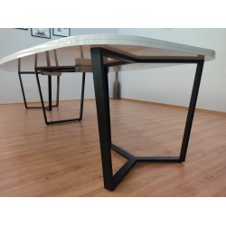 Large Oval Meeting Table White