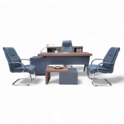 Istanbul Office Executive Office Canberra - Anthracite Walnut