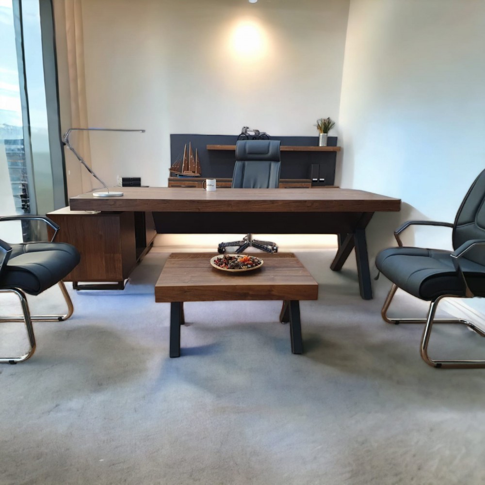 Istanbul Office Executive Team Table First Class - Pablo Anthracite