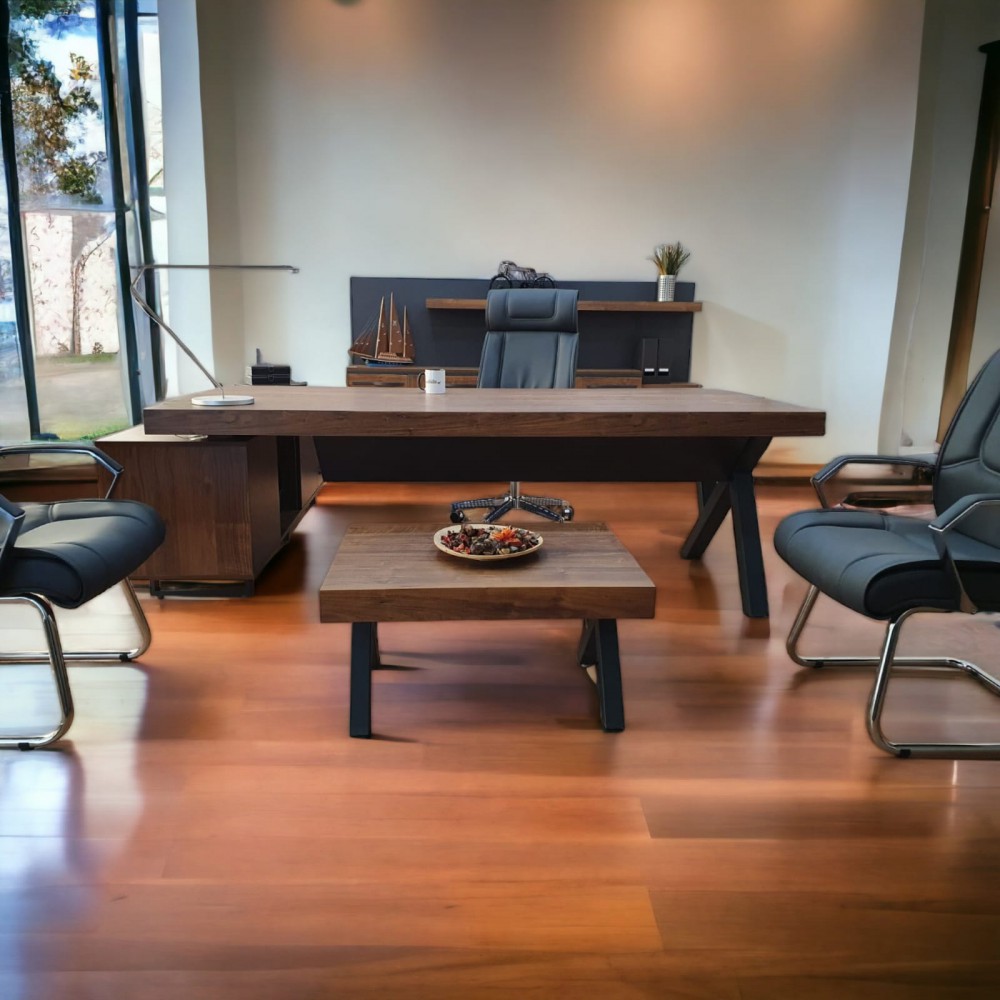 Istanbul Office Executive Team Table First Class - Pablo Anthracite