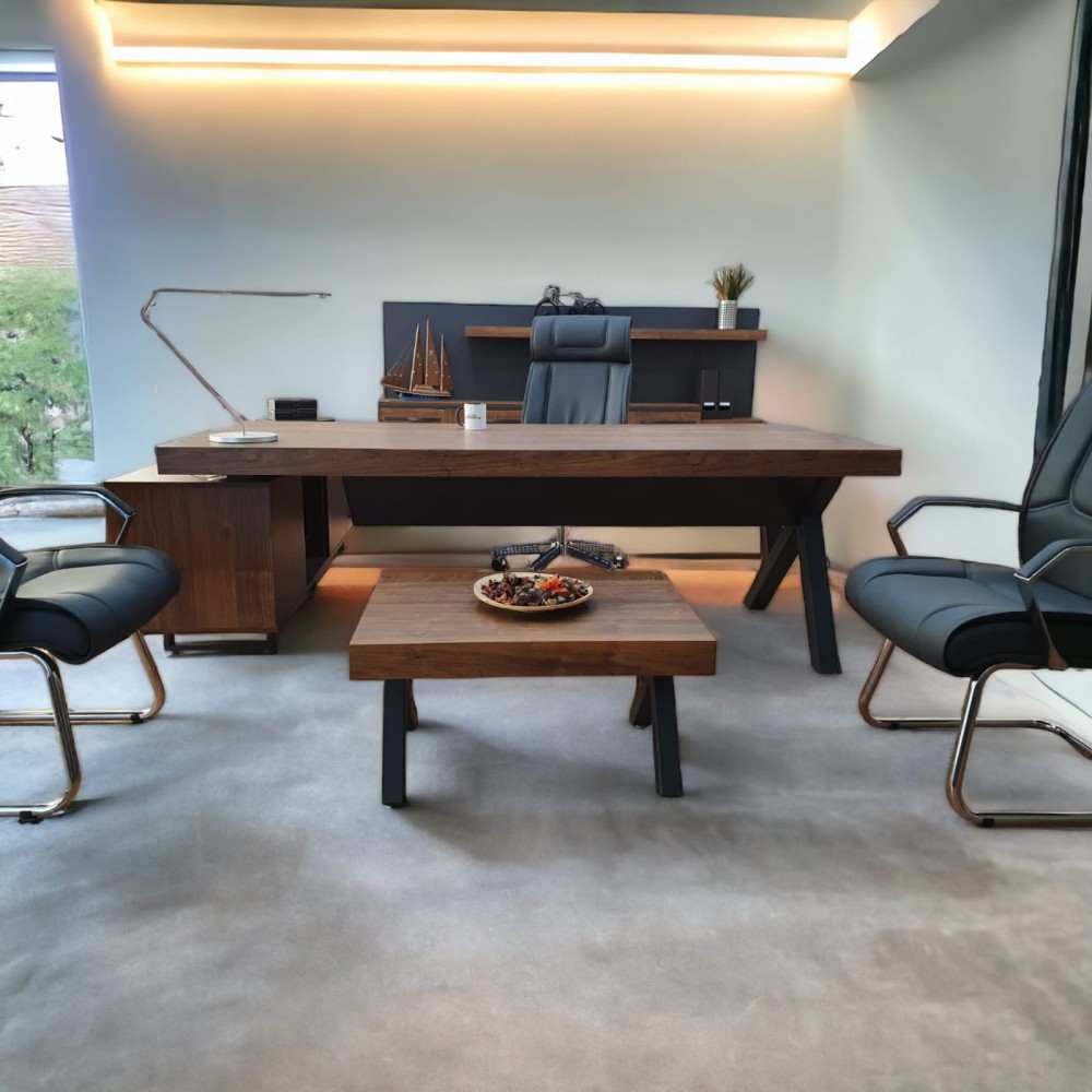 Istanbul Office Executive Team Table First Class - Pablo Anthracite