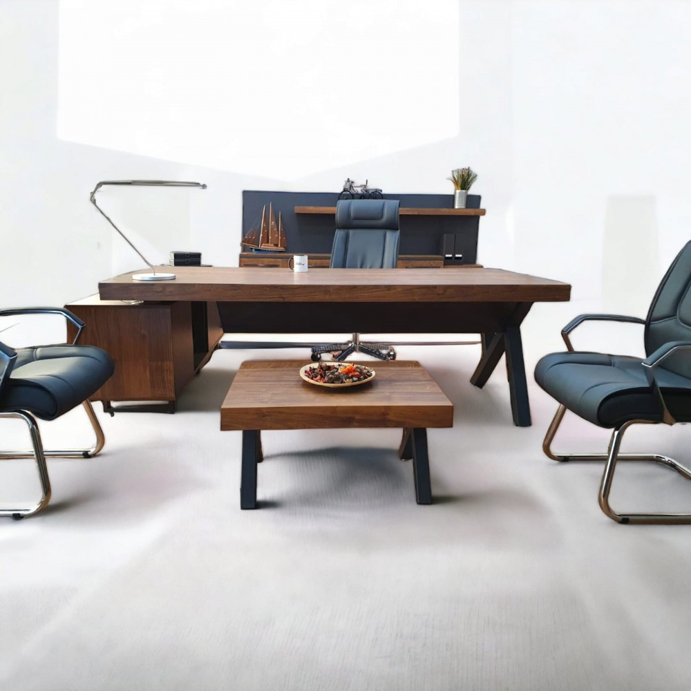 Istanbul Office Executive Team Table First Class - Pablo Anthracite