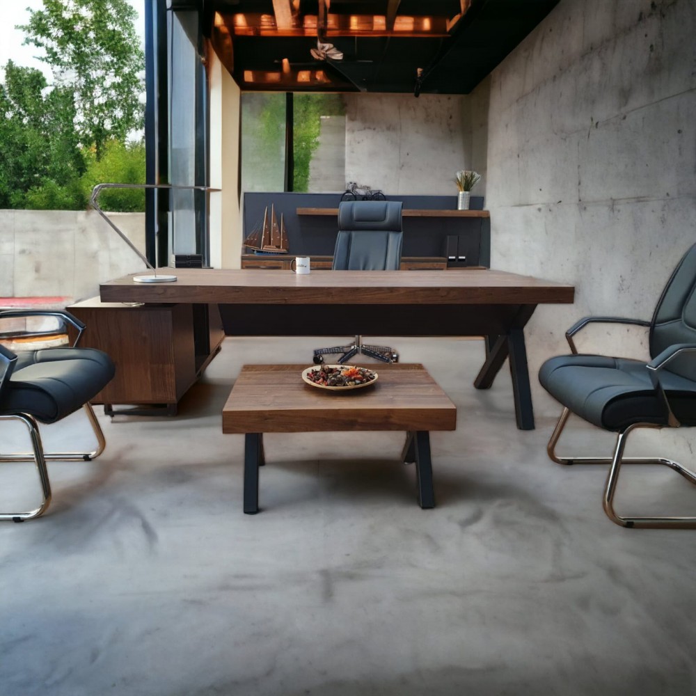 Istanbul Office Executive Team Table First Class - Pablo Anthracite