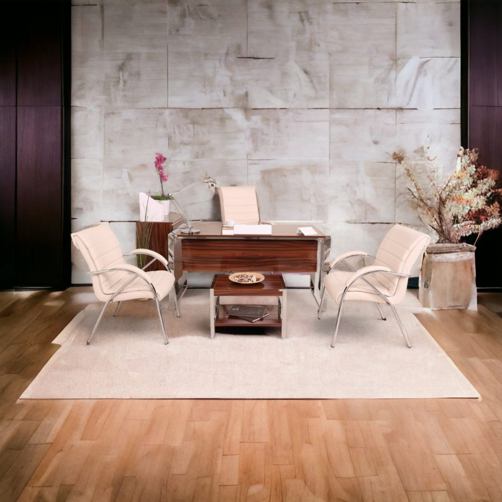 Istanbul Office Desk Staff Team High Gloss Walnut