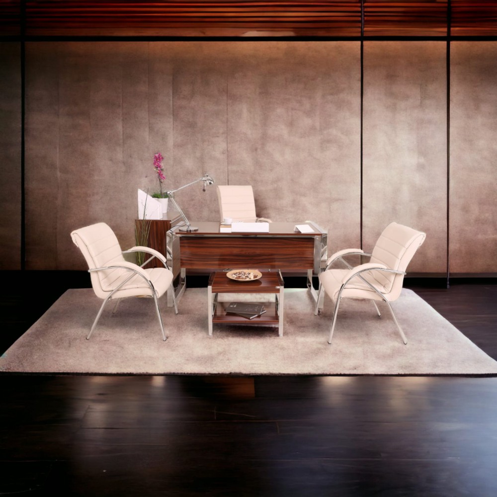 Istanbul Office Desk Staff Team High Gloss Walnut