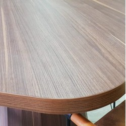 Round Meeting Wooden Tapered Leg