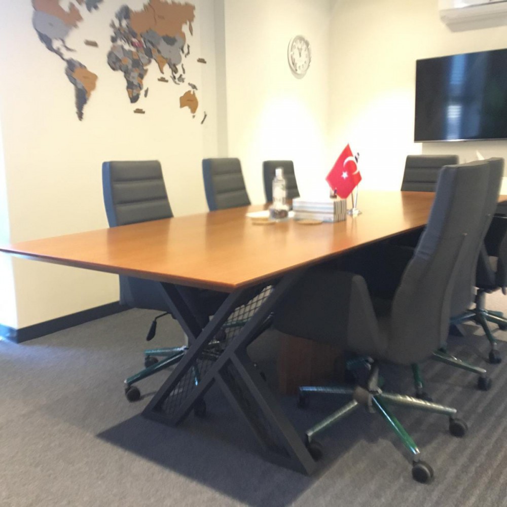 Wood Veneered Meeting Table