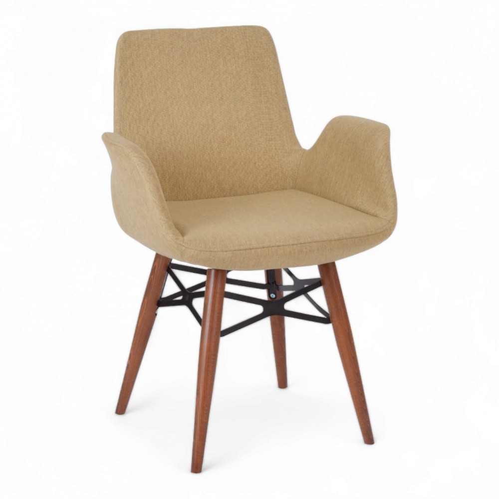 Hisa Guest Chair With Wooden Legs