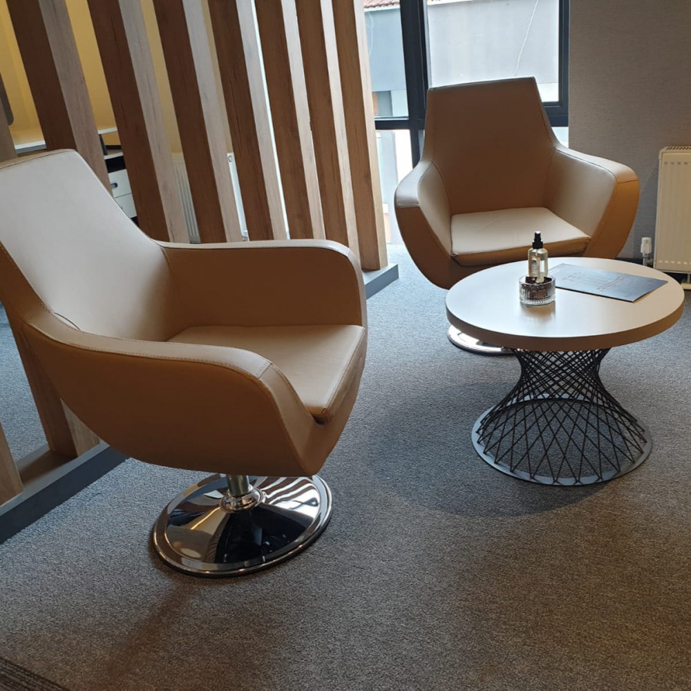 Kayra Waiting Chair Armchair - Flans Leg