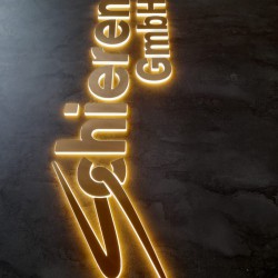  Office Wall Decoration 3D Led Logo Work