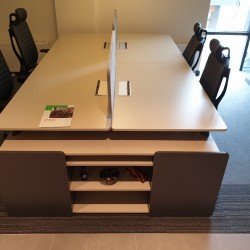 Qatar For Four Person Desk Workstation