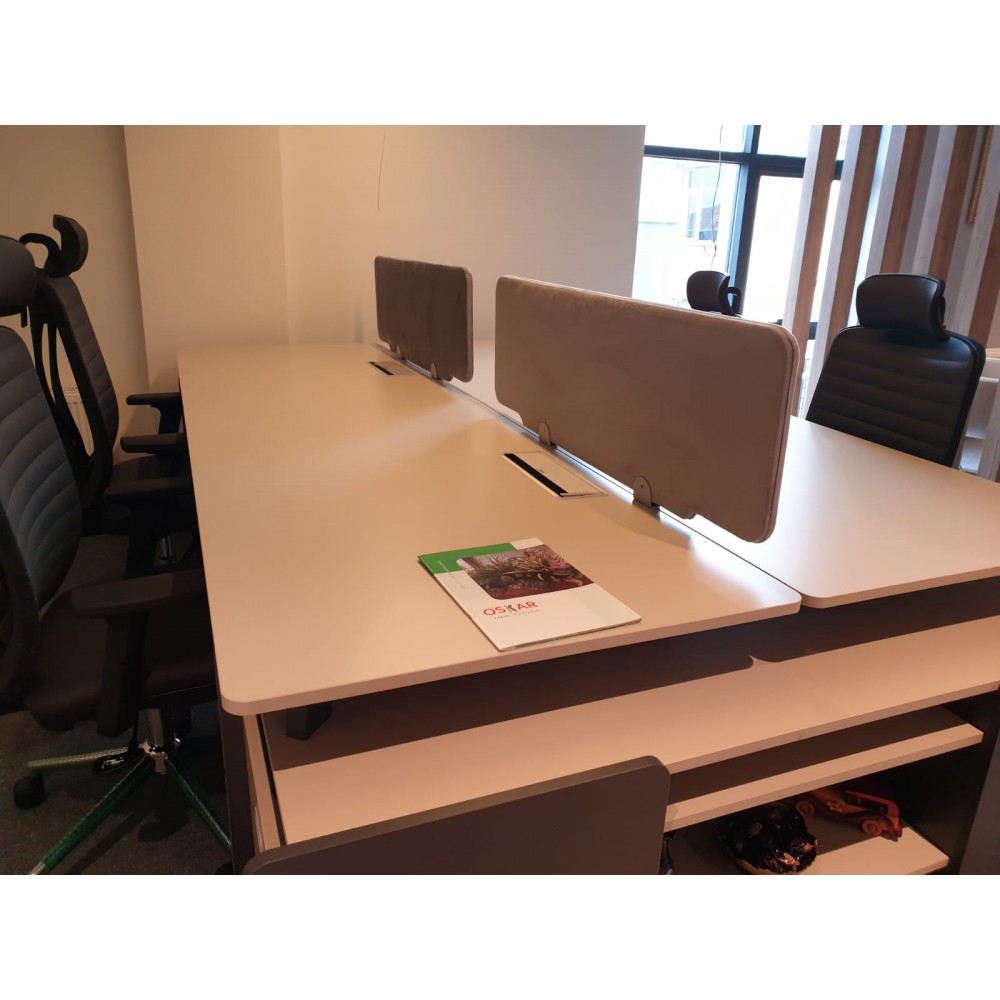 Qatar For Four Person Desk Workstation