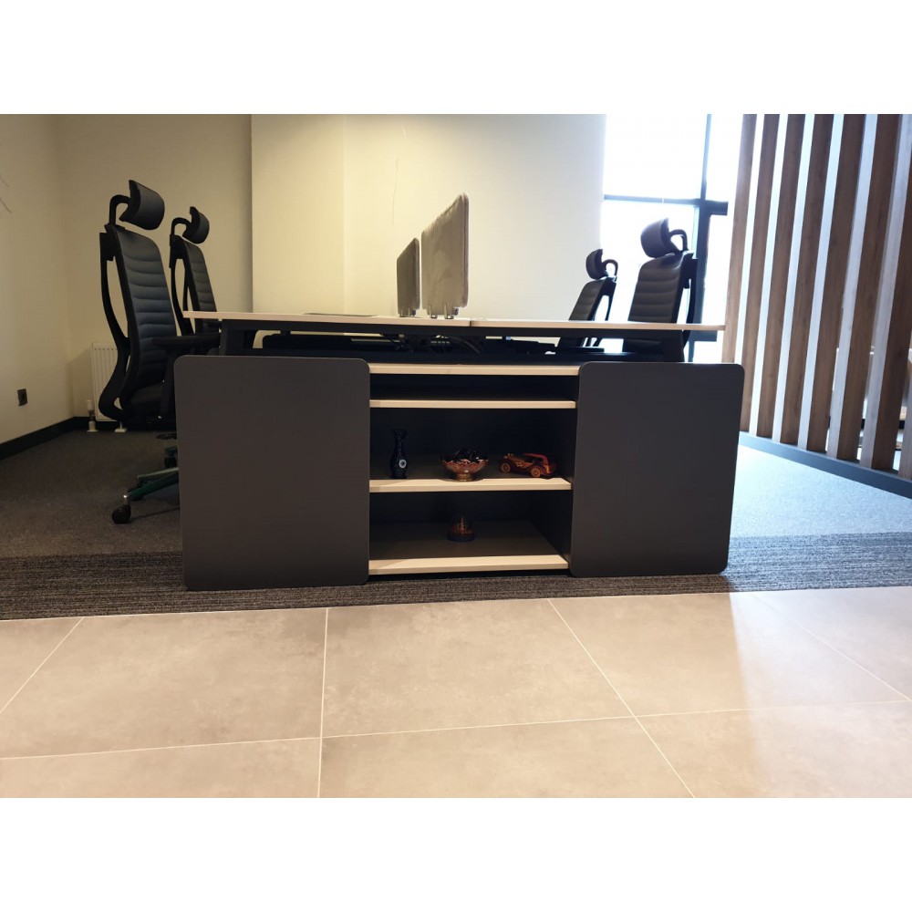 Qatar For Four Person Desk Workstation