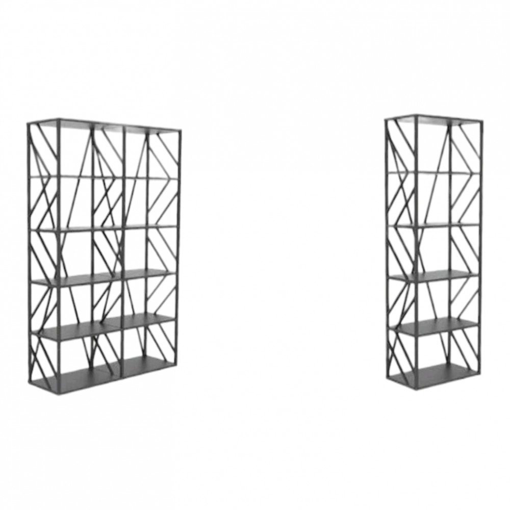 Metal Long Decorative Bookcase