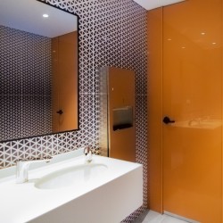 Glass Cubicle Sink Partition Systems