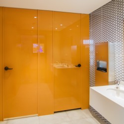 Glass Cubicle Sink Partition Systems