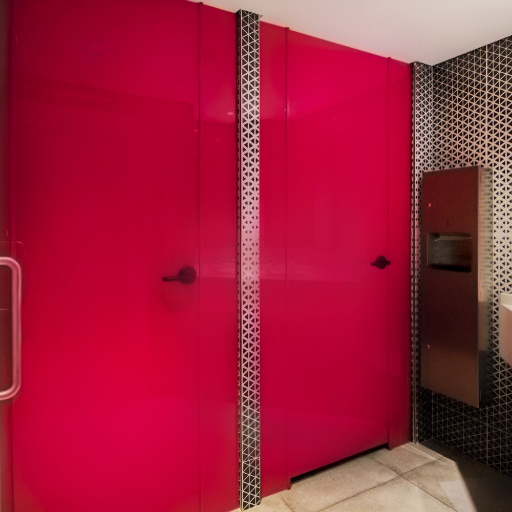 Glass Cubicle Sink Partition Systems