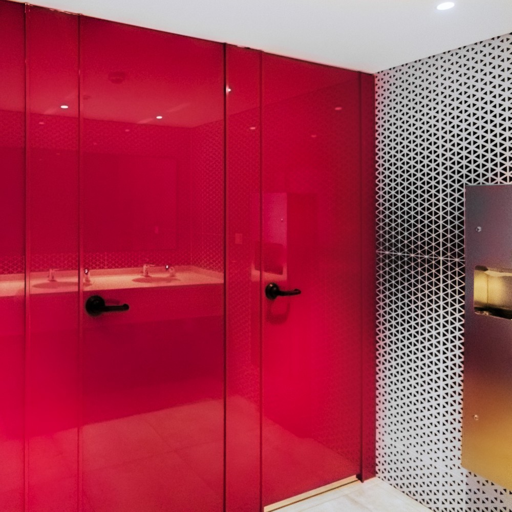 Glass Cubicle Sink Partition Systems