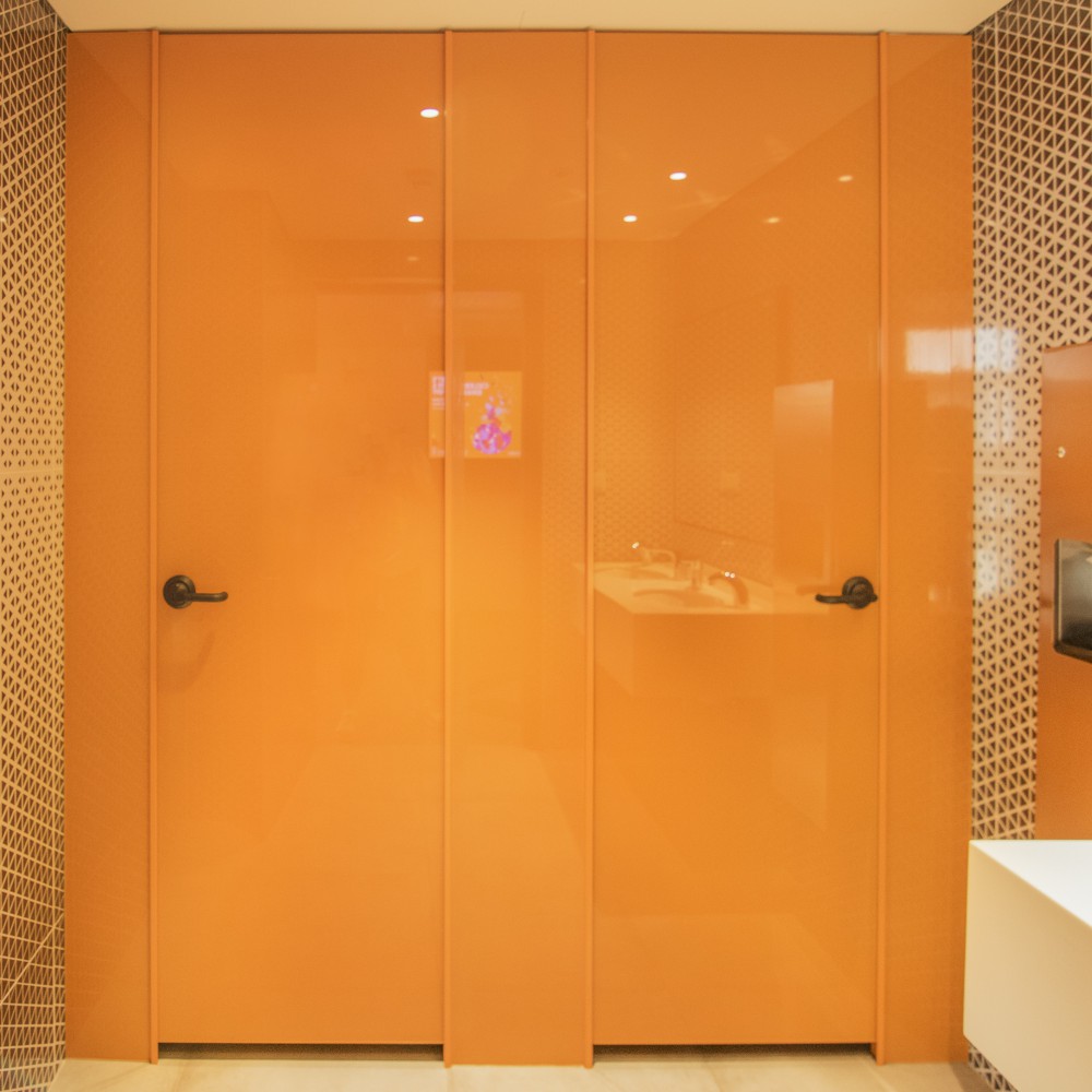 Glass Cubicle Sink Partition Systems