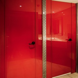 Glass Cubicle Sink Partition Systems