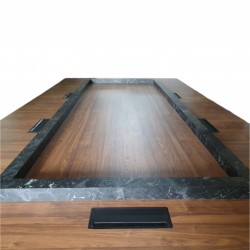 Wooden Marble Pattern Meeting Table