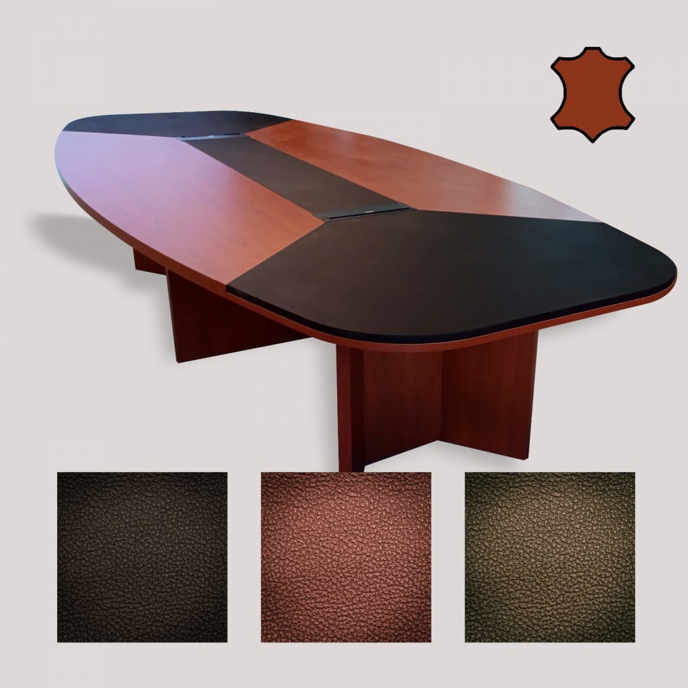 Leather Meeting Table