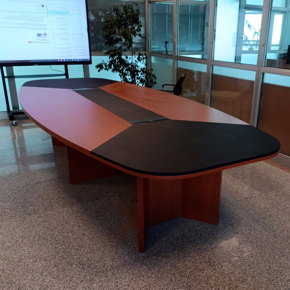 Leather Meeting Table