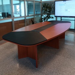Tuzla OSB Leather Large Meeting Table