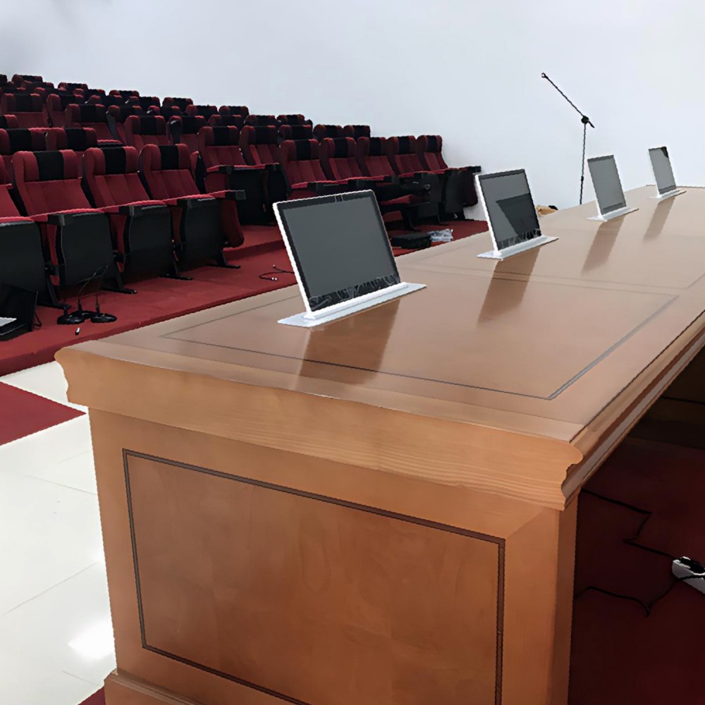 AML 21.5 Motorized Monitor Lift Meeting Table