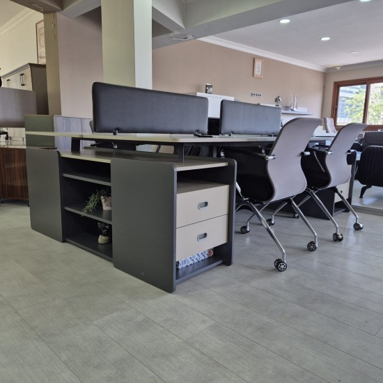 Qatar For Four Person Desk Workstation