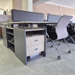 Qatar For Four Person Desk Workstation