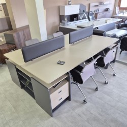 Qatar For Four Person Desk Workstation