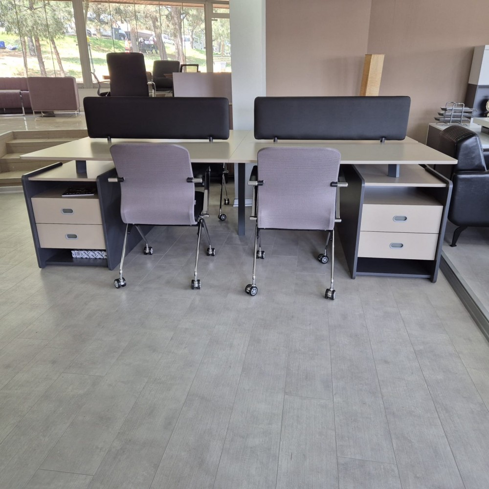 Qatar For Four Person Desk Workstation