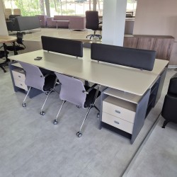Qatar For Four Person Desk Workstation