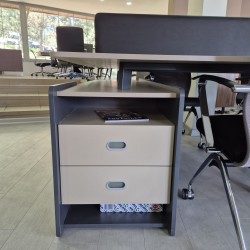 Qatar For Four Person Desk Workstation