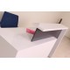 Box Office Reception Desk Table White Anthracite Istanbul