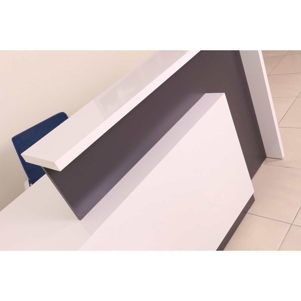 Box Office Reception Desk Table White Anthracite Istanbul