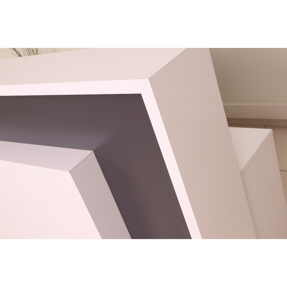 Box Office Reception Desk Table White Anthracite Istanbul