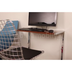 Bell Laptop Stand Walnut High Gloss