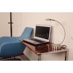 Bell Laptop Stand Walnut High Gloss