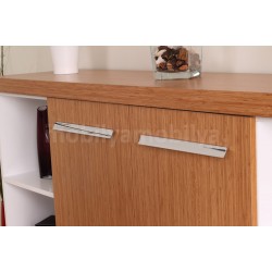 Canberra Executive Office Chair Bamboo White Line Tk.